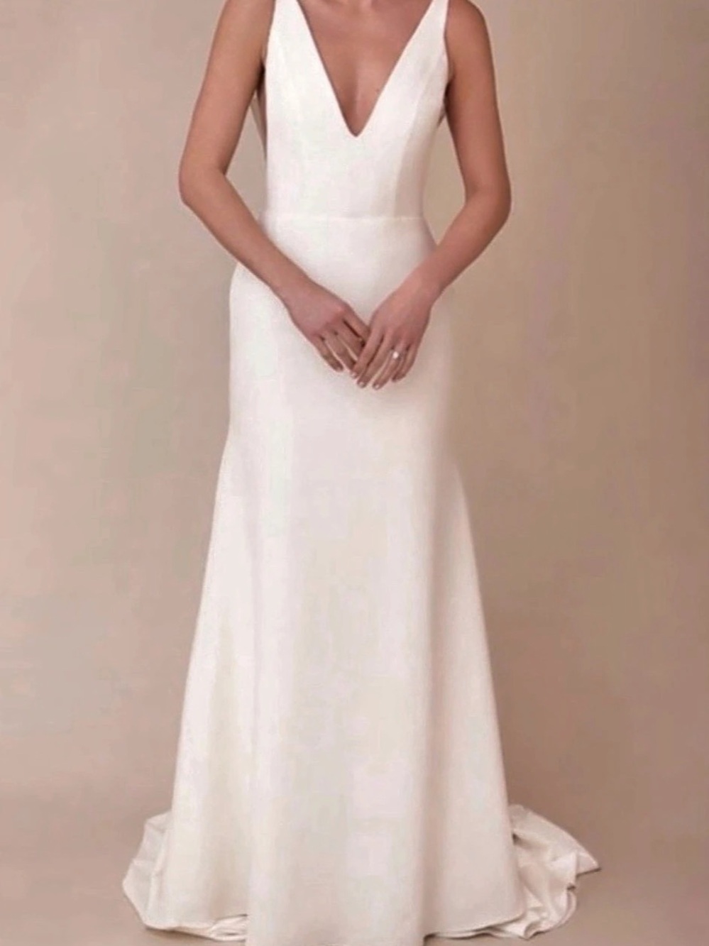 Sarah Seven Belmont Wedding Gown in White Size 12
